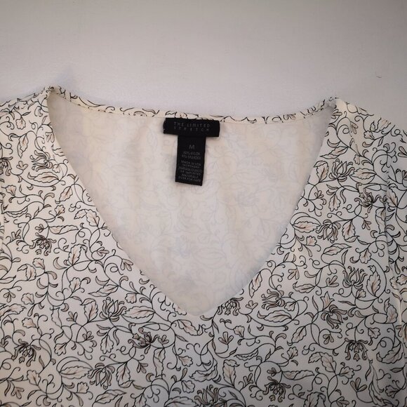 The Limited Stretch Ladies Size Medium 3/4 Sleeves V-neck Top - Picture 4 of 11